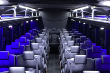 Coon Rapids Charter Bus Interior