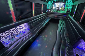 Coon Rapids Limo Bus Interior