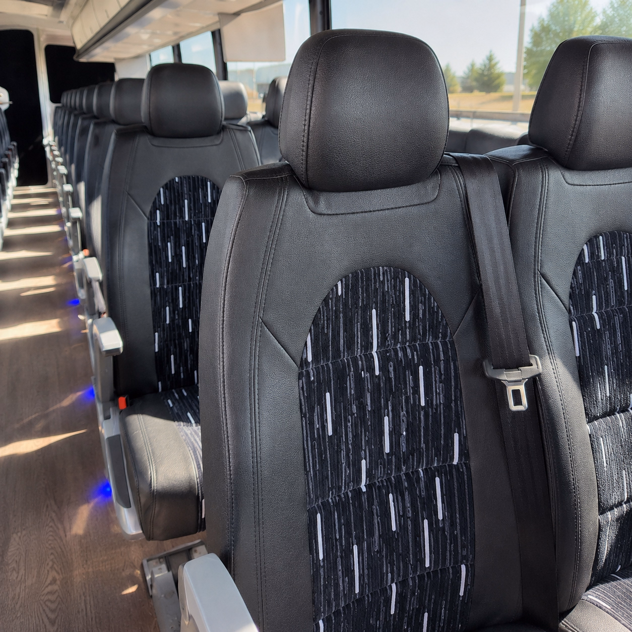 coon rapids sporting event transportation onboard seating